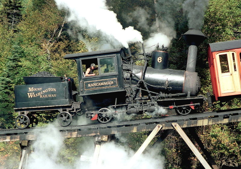 rail transportation, track, engine, land vehicle, railway, 4K, train, steam engine, passenger train, mount washington cog railway, smoke, motor, public transportation