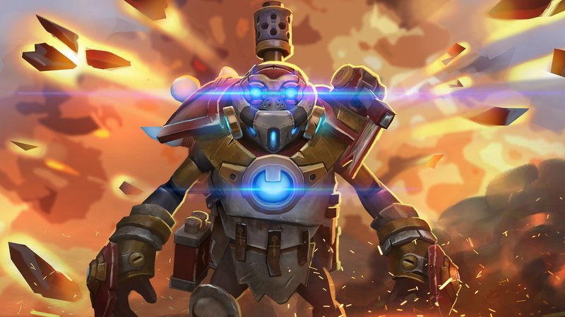 hd, 2K, hookshot, cogs, flare, dota, battery, assault, clockwerk, game, character, video, power, rocket, abilities, hero
