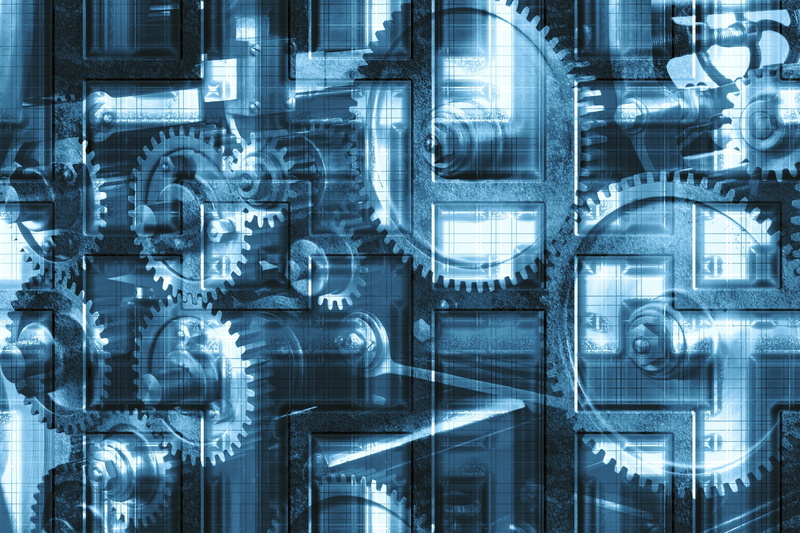 equipment, no people, computer, Blue Mechanism, Steampunk, internet, computer chip, lighting equipment, Machinery, abstract, Cogs, futuristic, illuminated