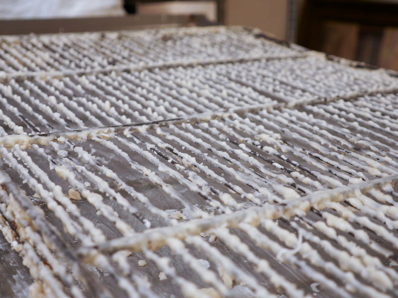 closeup, glaze, output, bakery, covered, textile, donut, equipment, day, raw food, fishing industry, preparing, 4K, business, food and drink, industry