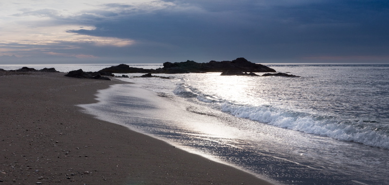 sand, nature, horizon, beach, land, body, edge of the sea, output del sol, lighthouse mijas, outdoors, spain, sea, malaga, surfing, 4K, dawn, shore, sky