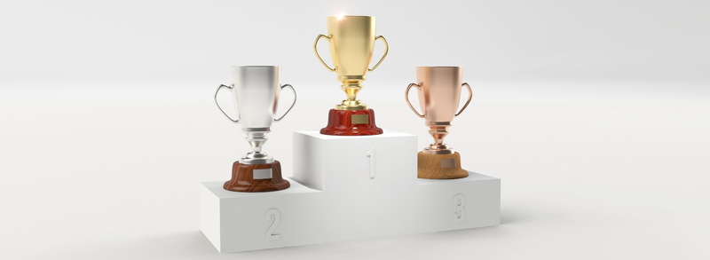 Trophy, Golden, contest, Championship, Achievement, Gold, awarding, third, Celebration, Cups, Leader, award, Sports, pedestal, second, success, 2K, Silver