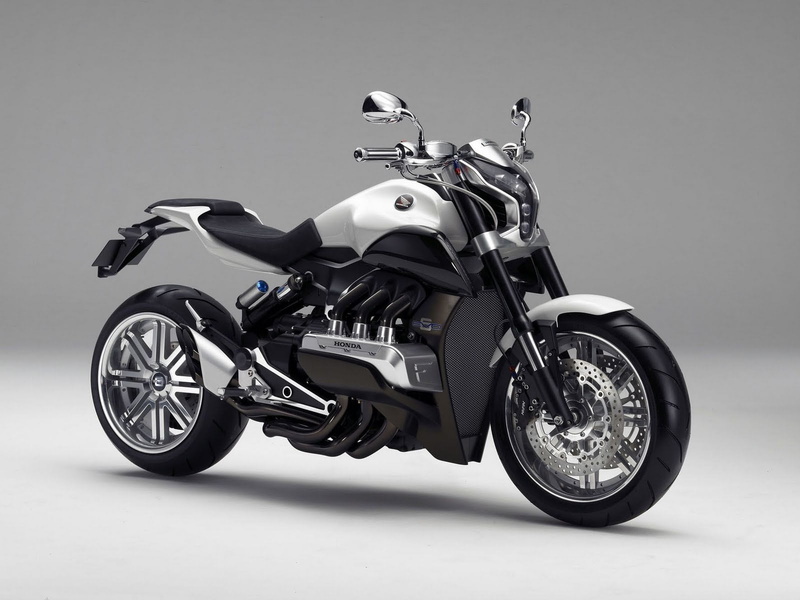 sport, Honda, studio shot, chrome, day, gray, luxury, silver colored, headwear, retro styled, riding, helmet, stationary, bike, no people, 2012, black