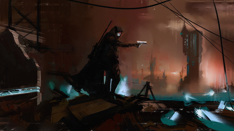 smoke - physical structure, construction industry, demolished, built structure, man, Sword Art Online, 2K, anime, architecture, working, Gun Gale Online