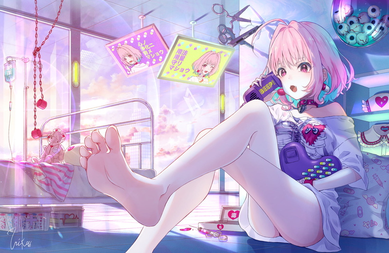 anime girls, anime, Riamu Yumemi, 1080P