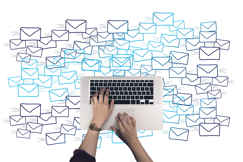 keyboard, indoors, one person, spam, real people, creativity, human body part, technology, network, information, body part, finger, studio shot, email