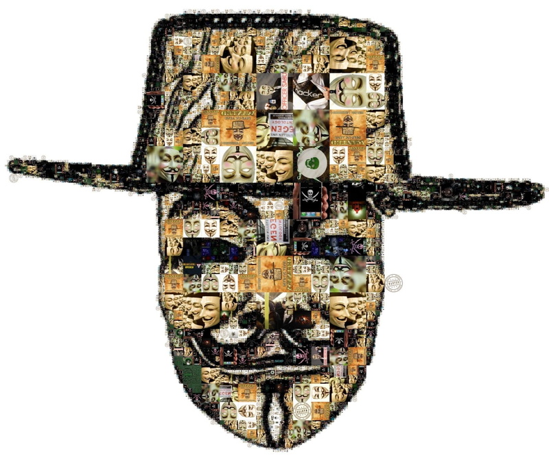 collage, 720P, hackers, organization, collection, hat, folk, mosaic, hacker, organisation, cutout, mask, vendetta, face, company