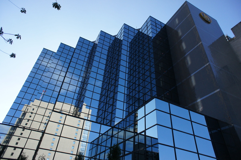window, building exterior, built structure, architecture, build, tall - high, sky, includes the postage see, nature, japan dental copy university affiliated hospital