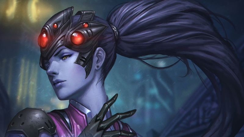 1080P, antasy, Overwatch, art, Talon, Affiliation, woman, face