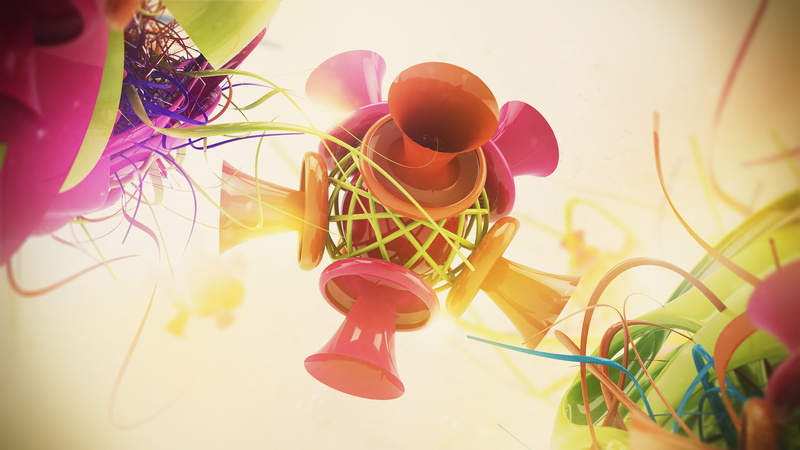 Colors, Megaphone, Abstract, 2K
