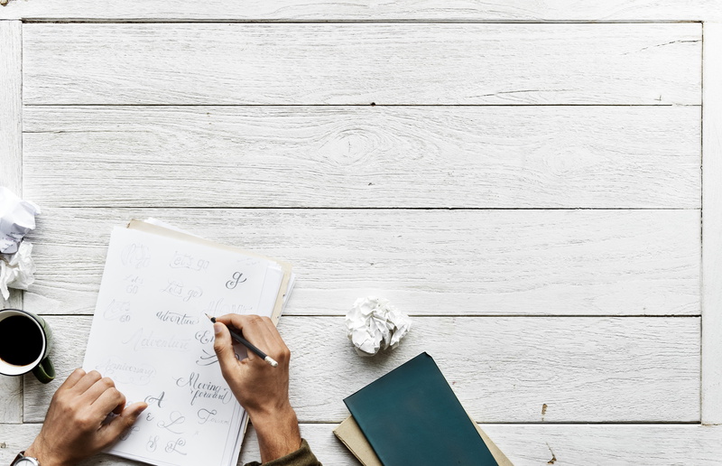 design, paper, pencil, copy space, design space, mug, lancer, flat lay, human body part, handwriting, finger, hand, communication, pen, person, high angle view