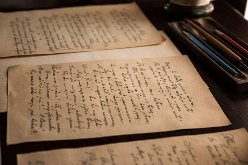 correspondence, letters, antique, letter, communication, calligraphy, document, dirty, ancient, paper, fountain pen, old letters, indoors, architecture