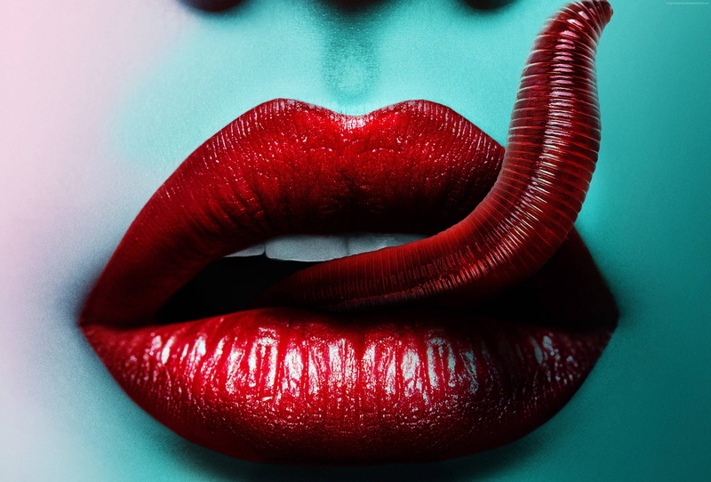 best movies, lips, 4K, tongue, Viral, red