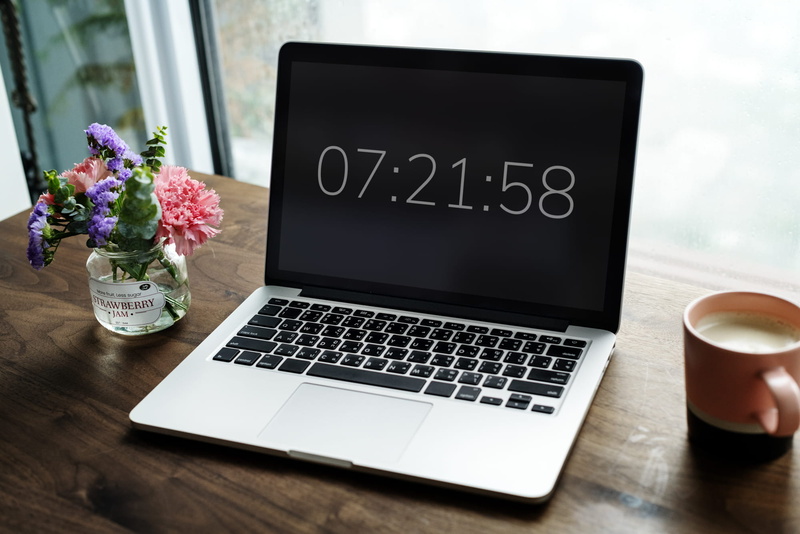 1080P, management, deadline, table, keyboard, internet, countdown, device, furniture, important, hot drink, laptop, due, morning, date, plant, technology