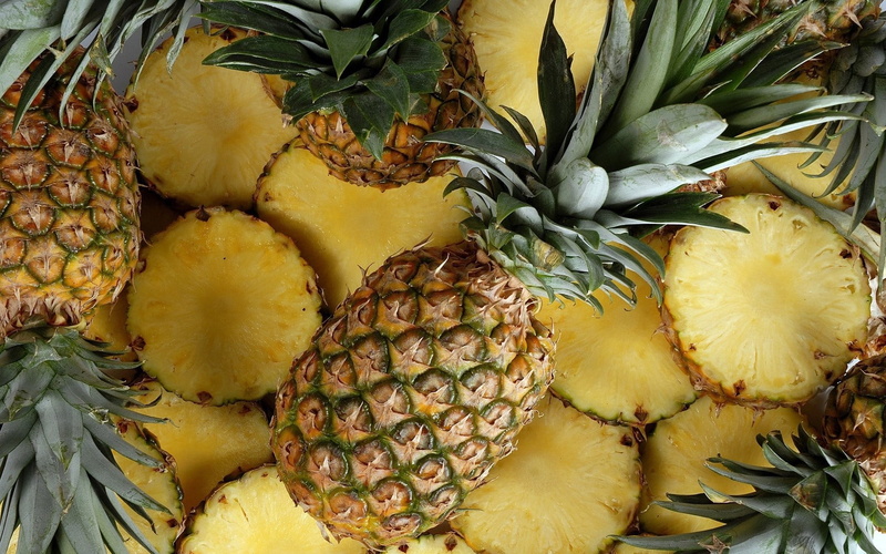 full frame, Fruit, healthy eating, Pineapples, ripe, pineapple, papaya, 720P, market, still life, large group of objects, wellbeing, for sale, Background