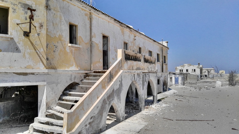 dunes, building, sea, built structure, martinho, sao martinho dos tigres, Dos, history, Tigres, sao, abandoned, leave, sand, landscape, outdoors, road