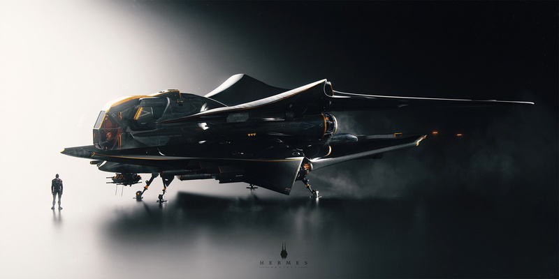 digital art, art, man, futuristic, fly, digital, 1080P, vehicle, tech, high tech, high