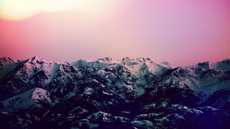 Idaho, outdoors, mountains, USA, United States of America, mountain Peak, Dent, sunset, Sun Valley, snow, Future, landscape, saturation, high, sky, winter