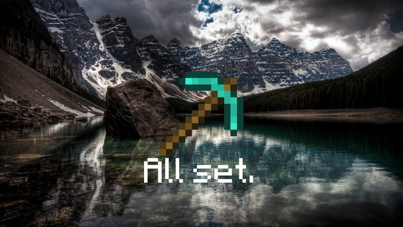video games, pickaxe, 1080P, hd, minecraft