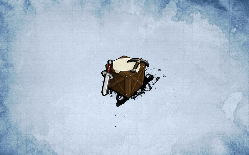 blue, Minecraft, crafting Tables, 1080P, Pickaxes, sword