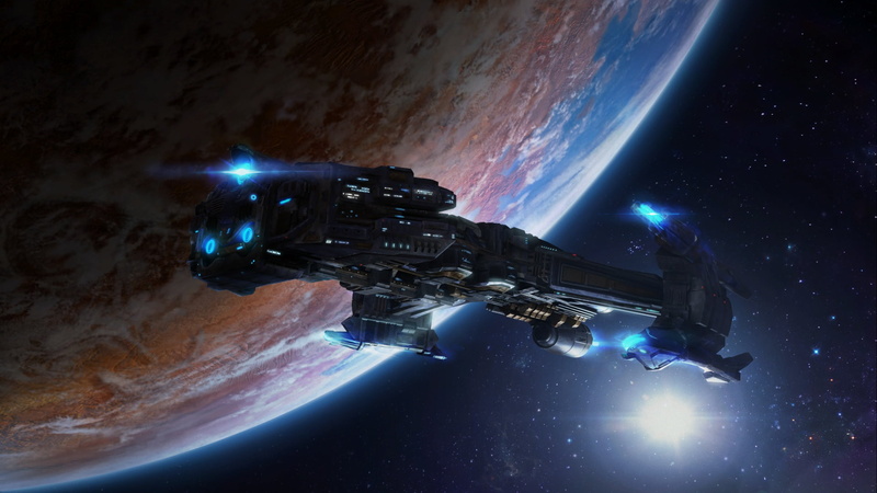 Planet, Battlecruiser (StarCraft), Space, Spaceship, 1080P, Starcraft