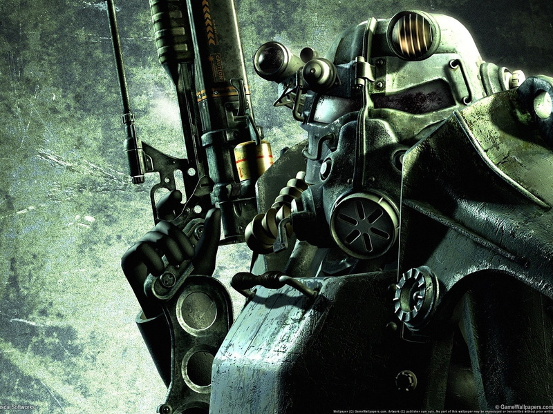 Fallout 3, 720P, power armor, Fallout 4, machine gun, Fallout, video games
