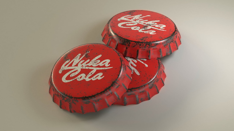 Nuka Cola, Fallout 3, 1080P, Bottle Caps
