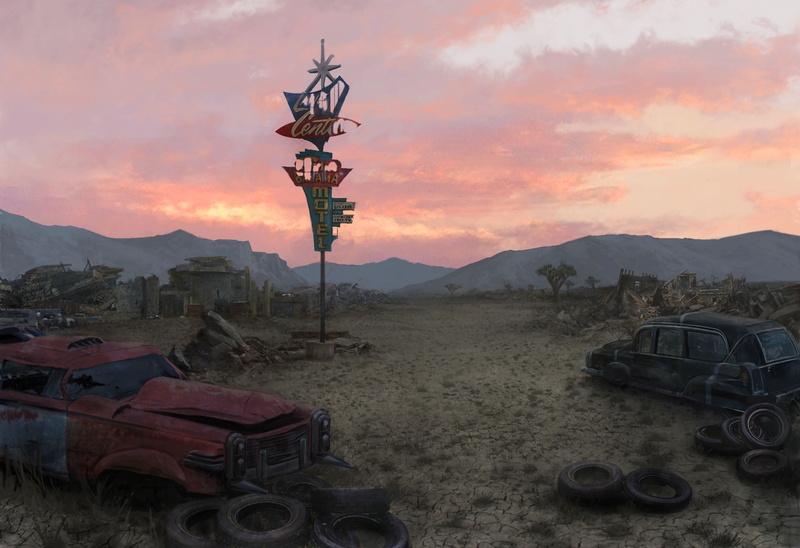 vintage, mountain range, beauty in nature, black, land vehicle, car, old, environment, Fallout 3, landscape, scenics - nature, sky, mountain, cloud - sky