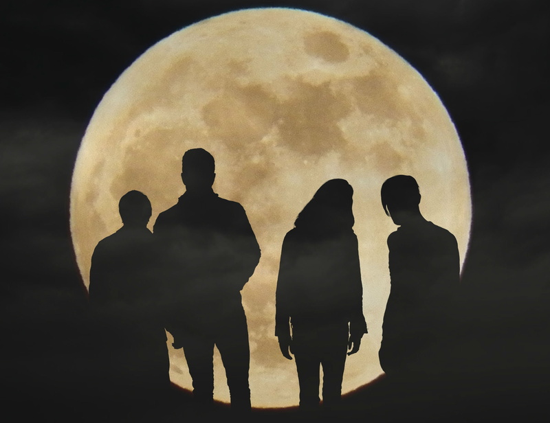 dragons, moon, alternative, rock, 2K, night, electronic, indie, imagine