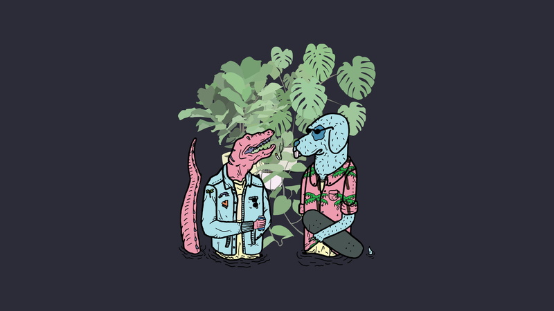vibes, vacation, 2K, humanoid, band, music, alternative rock, indie rock, band logo