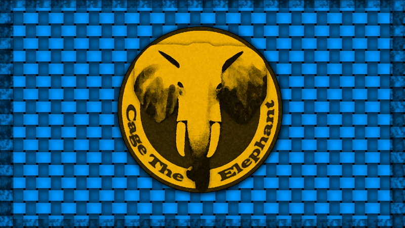 Cage The Elephant, no people, Band (Music), shape, 1080P, indoors, pattern, sign, wall - building feature, blue, warning sign, text, yellow, close-up