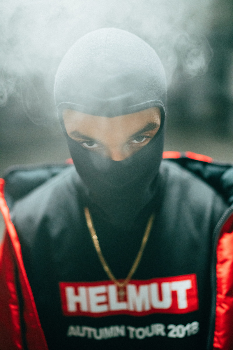 headshot, adult, real people, males, mid adult men, wearing, leisure activity, looking at camera, person, clothing, smoke, social issues, balaclava, one person