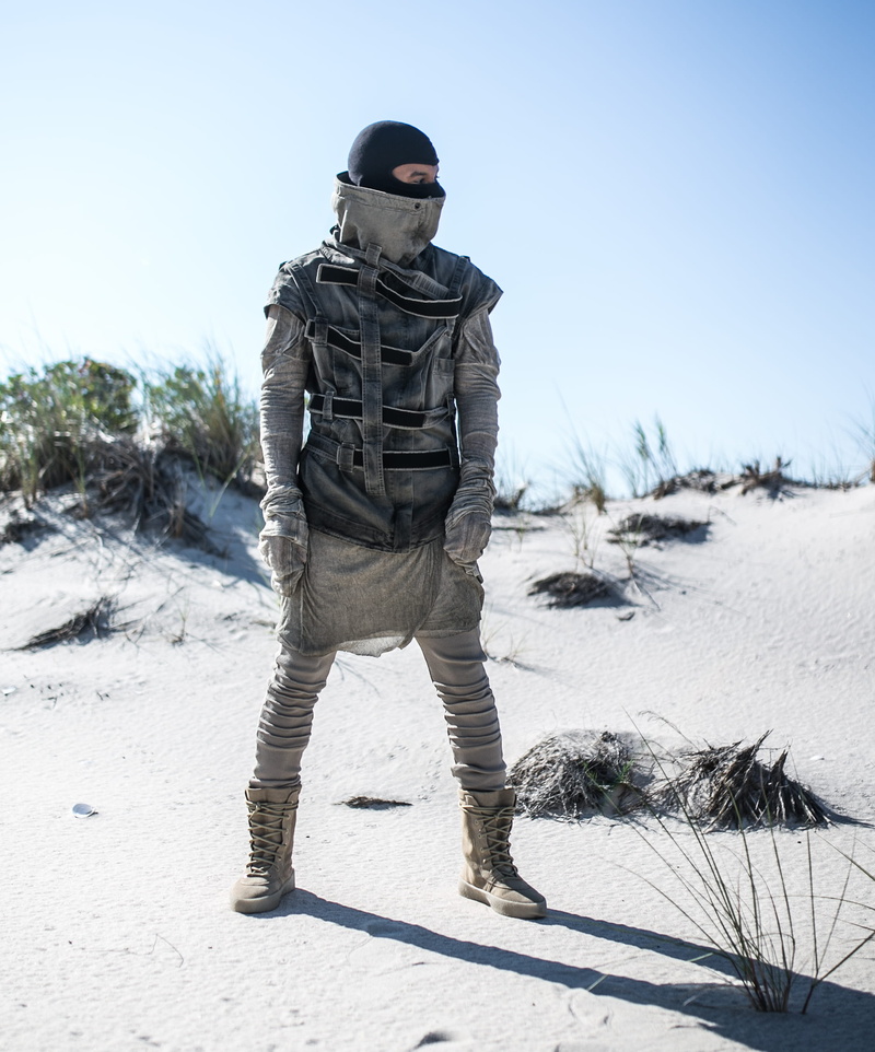 gun, clothing, men, one person, rear view, camouflage, creative, land, person, desert, full length, real people, fashion, sand, gray, standing, desert boots