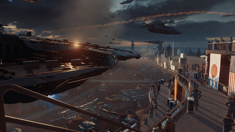 Call of Duty: Infinite Warfare, Spaceship, 1080P, City, Call of Duty