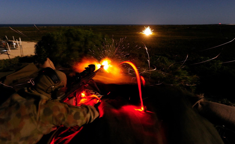 skill, real people, blurred motion, glowing, steel, sniper rifle, occupation, screenshot, people, sniper, burning, game, gun, night, flame, metal industry