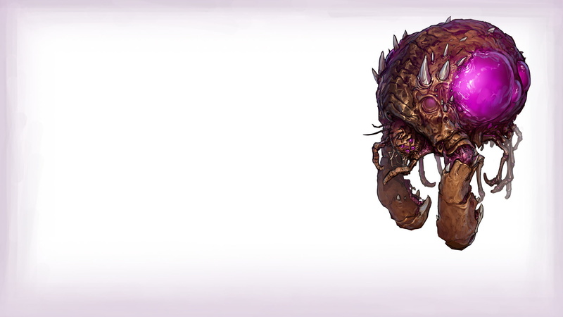 overlord, illustration, insect, monster, starcraft, hd, 1080P, zerg, brown, video games
