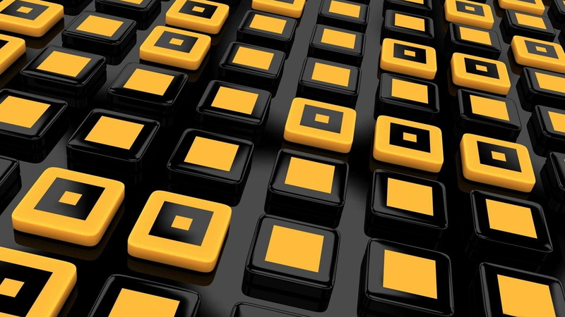 computer key, graphic, pattern, design, symbols, gold colored, abstract, series, mail, in a row, note, connection, button, cart, website, clip, orange