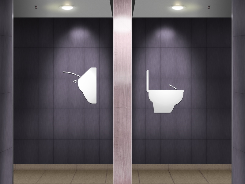 pictogram, signs, 4K, humor, toilets, public restroom
