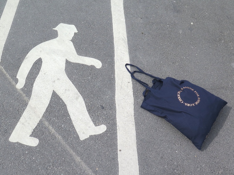 pictogram, human representation, outdoors, symbol, safety, road, white color, transportation, 2K, day, city, security, high angle view, communication