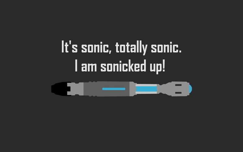 sonic screwdriver, Doctor Who, 720P, games, screwdriver, doctor, minimalistic, hd, art, video, sonic