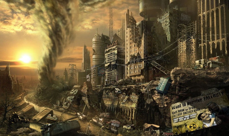 city, apocalyptic, Nuclear, 720P, Ruin, Fallout, building