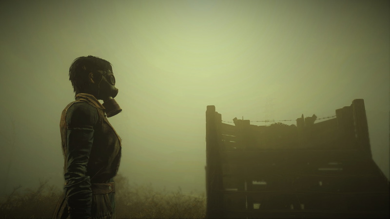 Wasteland, Gas Masks, Nuclear, apocalyptic, 1080P, Fallout 4, Fallout