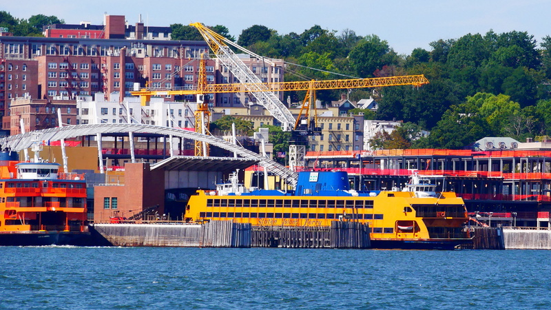ferry, transportation, mode of transportation, 2K, travel destinations, best, minutes, nyc harbor, staten island ferry, staten, crossing, clouds, island