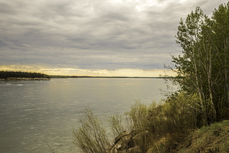 sky, lake, 5K, beach, river, cloudy, Fort Providence, tranquil scene, outdoors, no People, clouds, mckenzie, scenics, plant, scenics - nature, beauty in nature