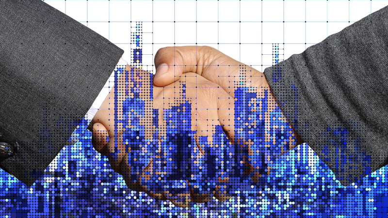 liability, finger, close-up, welcome, city, shaking hands, business, indoors, 1080P, skyline, design professional, digital composite, human hand, cooperation