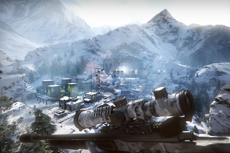 Sniper: Ghost Warrior Contracts, the game, nature, 2K, rifle, the sky, mountains, landscape, Sniper Ghost Warrior 4, shooter