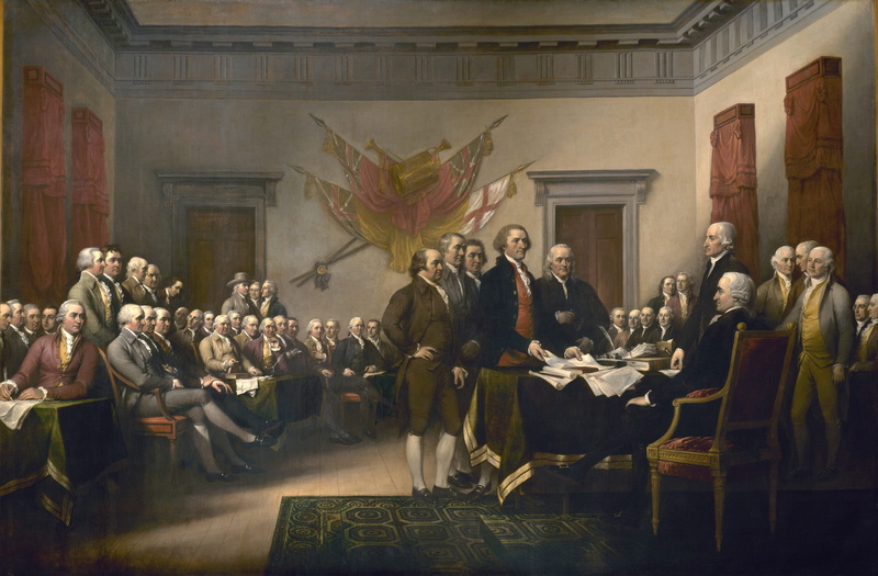 man, declaration of independence, sitting, women, 2K, group of people, painting, built structure, indoors, architecture, arts culture and entertainment
