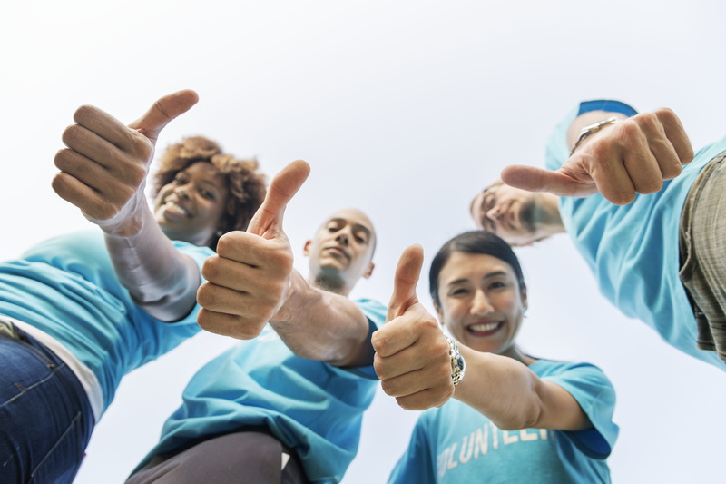 happiness, sky, front view, young adult, human body part, togetherness, headshot, arms raised, diverse, friendship, excellence, like, human arm, donation