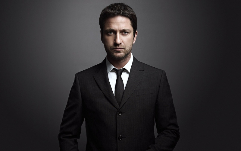 Gerard Butler, blue eyes, 1080P, tie, men, actor, suits