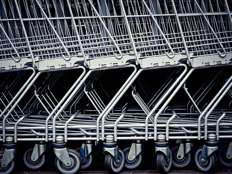 grid, network server, large group of objects, 4K, in a row, trolley, chrome, pattern, transport, industry, shopping, power supply, supermarket, indoors